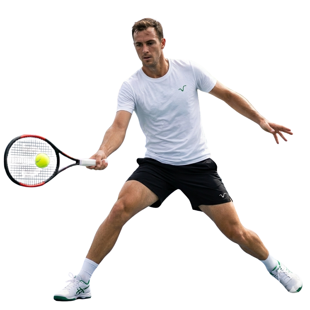 Short de Tenis para hombre, de tiro sobre la rodilla, Kick