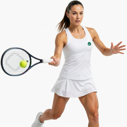 Polera de tenis de tela elástica para mujer, Free