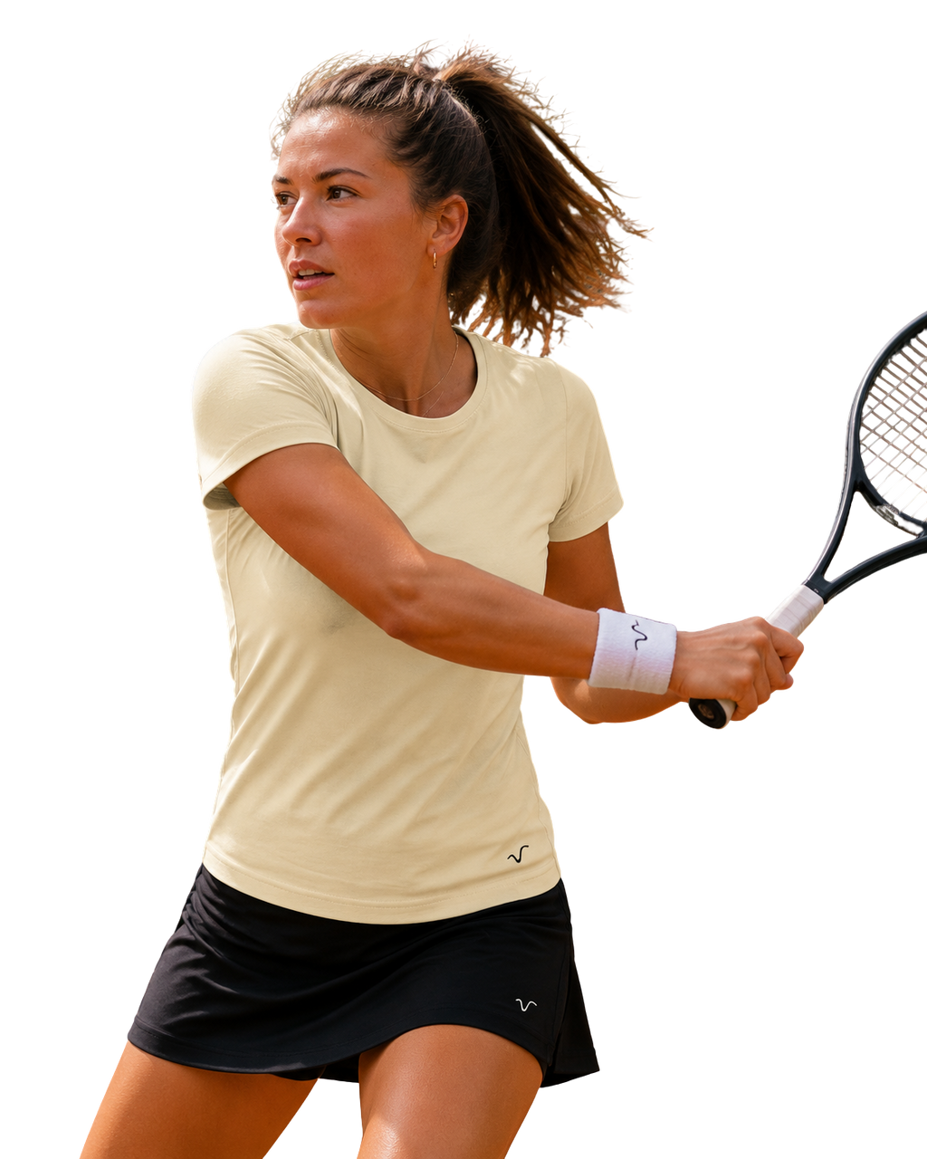Versatile women's pre and post-match tennis polo shirt