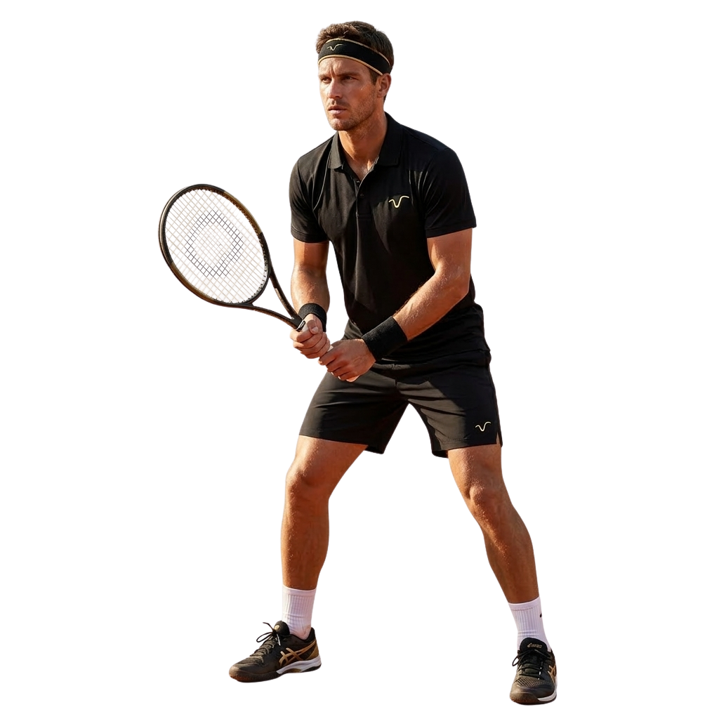 Men's Tie Break Tennis Polo Shirt