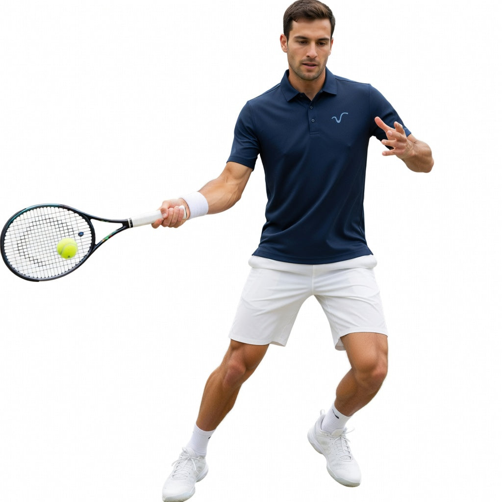 Men's Tie Break Tennis Polo Shirt