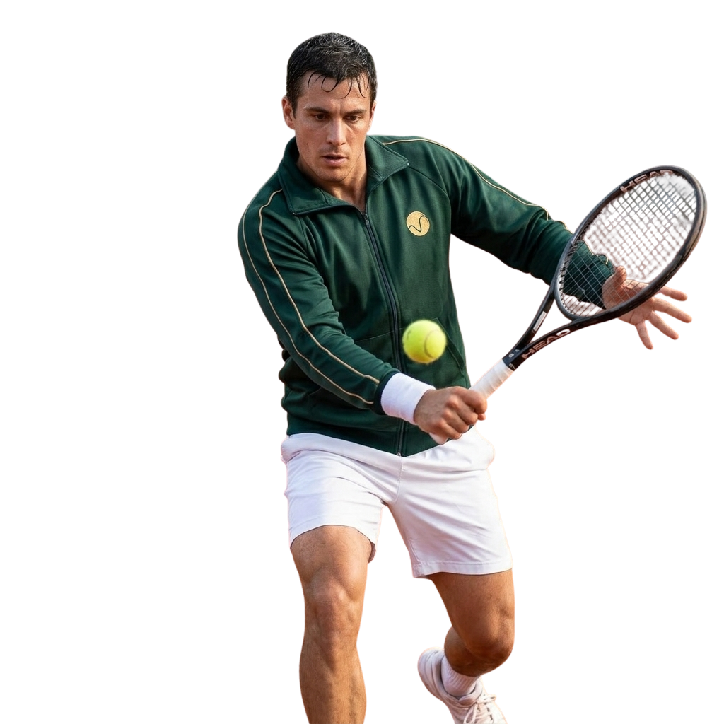 Polerón de tenis para hombre, hecho en Chile, Match Point