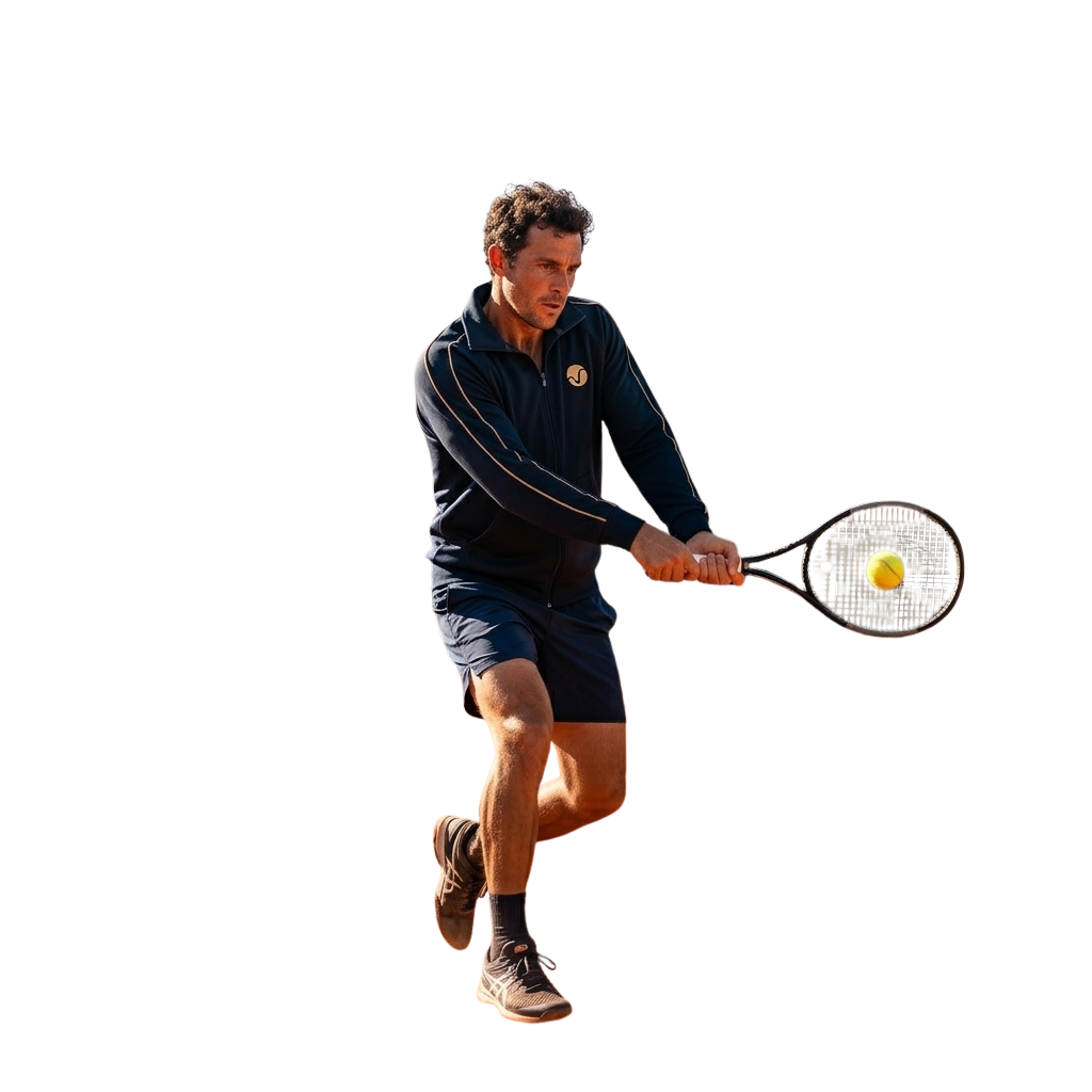 Polerón de tenis de hombre, hecho en Chile, Match Point