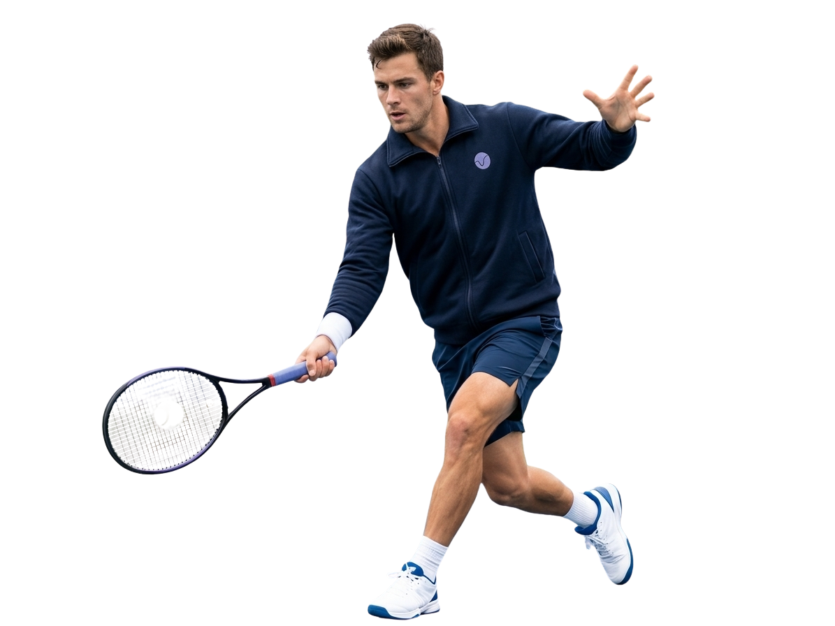 Polerón de tenis para hombre, hecho en Chile, Match Point