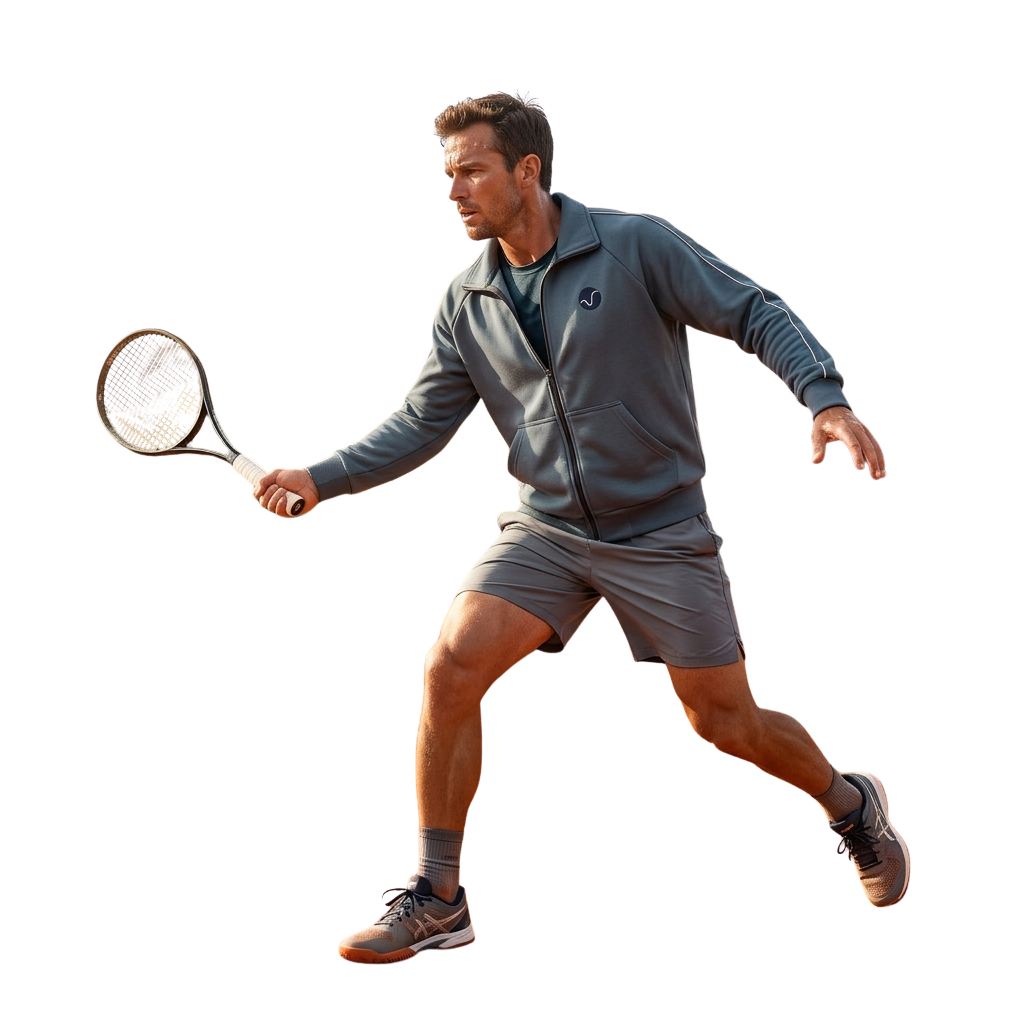 Polerón de tenis de hombre, hecho en Chile, Match Point
