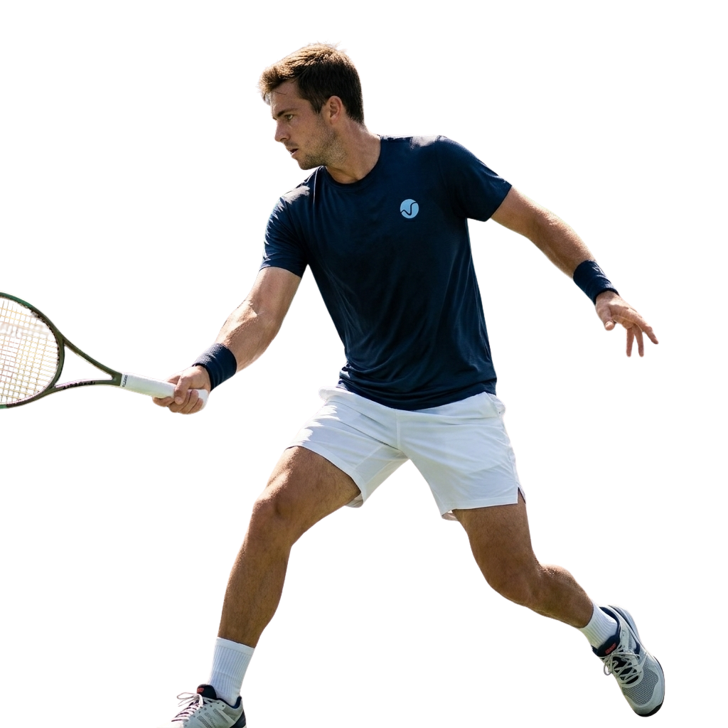 Polera de tenis de hombre Break Point